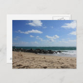 Prachtige strand scene briefkaart (Voorkant / Achterkant)