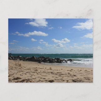 Prachtige strand scene briefkaart