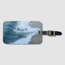 Prachtige strandgelukzaligheid bagagelabel