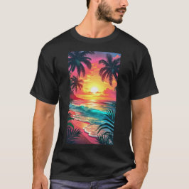 Prachtige strandvakantie Tropisch T-shirt