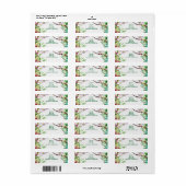 Prachtige Succulents Wedding Return Address Labels (Full Sheet)