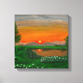 Prachtige Sunrise Stretched Canvas (Voorkant)