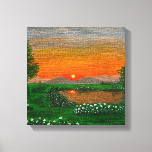 Prachtige Sunrise Stretched Canvas (Voorkant)