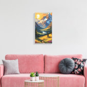 Prachtige Sunset Canvas Wall Art Afdruk (Insitu (Woonkamer))