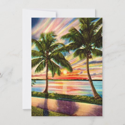 Prachtige Sunset Florida Verhuisaankondiging (Voorkant)