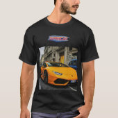 Prachtige Supercar Mannen T-Shirt Design. (Voorkant)