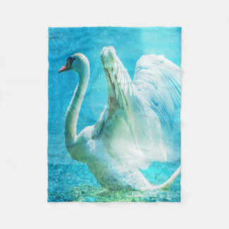 Prachtige Swan Fleece Blanket Deken