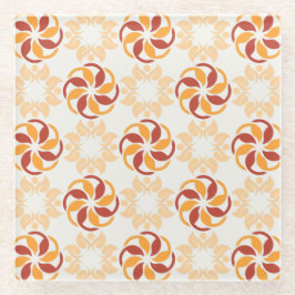 Prachtige symmetrische bloemen Onderzetter