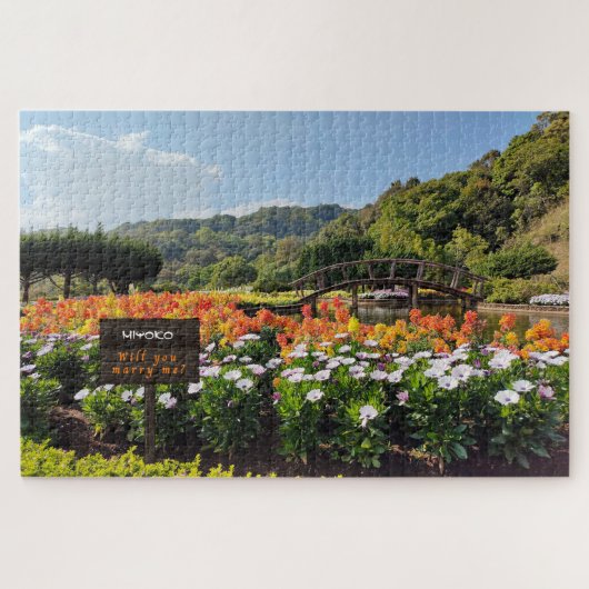 Prachtige Taiwanese ventilatortuin, marry Me Puzzl Legpuzzel (Horizontaal)