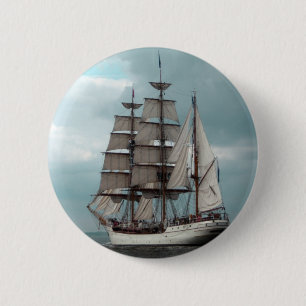 Prachtige Tall Ship Button
