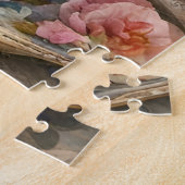 Prachtige Teacup Mixed Media Schilderij Legpuzzel (Zijkant)