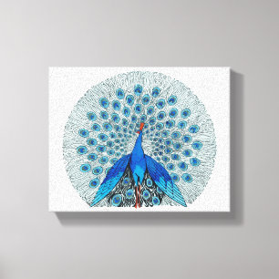 Prachtige tekening canvas afdruk