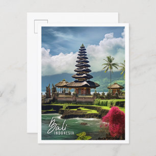 Prachtige tempel Bali Indonesië Briefkaart