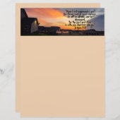 Prachtige Texas Sunset Briefpapier Schrift (Voorkant / Achterkant)