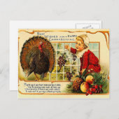 Prachtige Thanksgiving Feestdagenkaart (Voorkant / Achterkant)