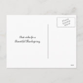 Prachtige Thanksgiving Feestdagenkaart (Achterkant)