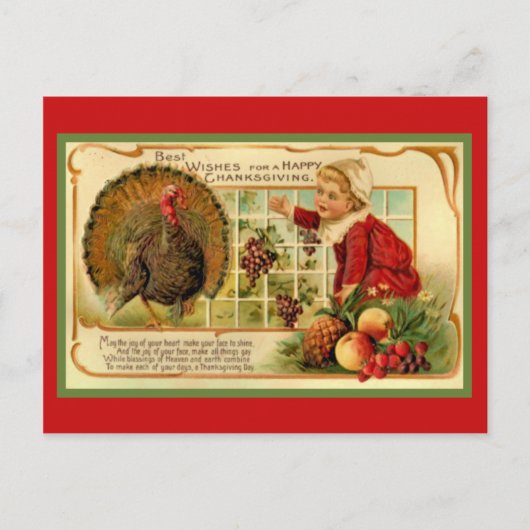 Prachtige Thanksgiving Feestdagenkaart (Voorkant)