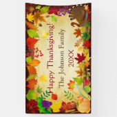 Prachtige Thanksgiving Harvest Spandoek (Verticaal)
