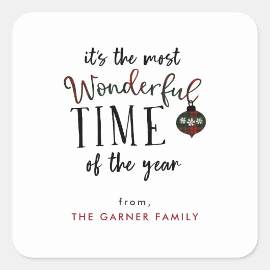 Prachtige tijd van het jaar Cadeau Labels (Voorkant)