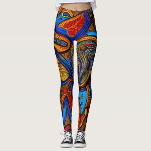 Prachtige traditionele abstracte Leggings