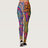 Prachtige traditionele abstracte Leggings (Achterkant)