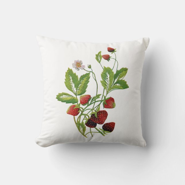 Prachtige traditionele Jacobean Crewel borduurwerk Kussen (Voorkant)