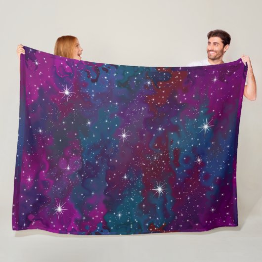 Prachtige, transparante Nachthemel Fleece Deken (In situ)