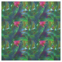 Prachtige Tropical Flowers Cotton Fabric