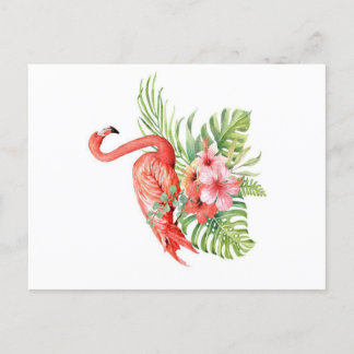Prachtige tropische flamingo| Geweldige geschenk Aankondigingskaart
