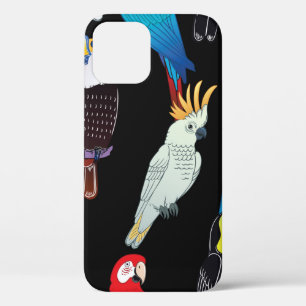 Prachtige tropische papegaaivogels, gebruik iPhone 12 hoesje