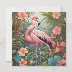 Prachtige tropische roze flamingo vogel