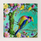 Prachtige tropische vogel puzzel legpuzzel (Horizontaal)