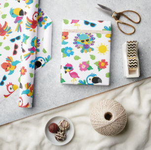 Prachtige Tropische vogels, kleurrijk paradijs Cadeaupapier