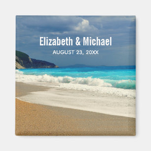 Prachtige Turquoise Blue Zee tropische fotografie Magneet