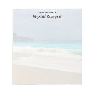 Prachtige Turquoise Blue Zee tropische fotografie Notitieblok