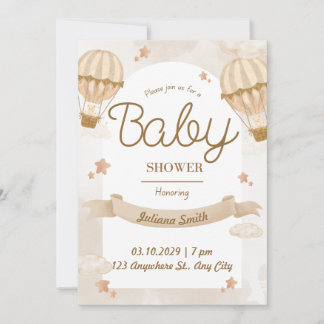 Prachtige uitnodiging tot Baby shower