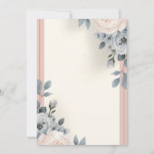 Prachtige uitnodiging tot het huwelijk van Floral (Achterkant)