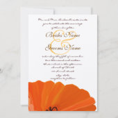 Prachtige uitnodiging tot het uitzenden van papave (Voorkant)