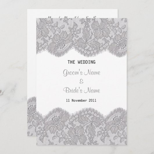 Prachtige uitnodiging tot ontwerp (Voorkant / Achterkant)