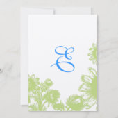 Prachtige  uitnodiging tot weduwschap (Achterkant)