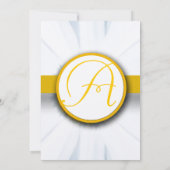 Prachtige uitnodiging voor weduwschap met de legan (Achterkant)