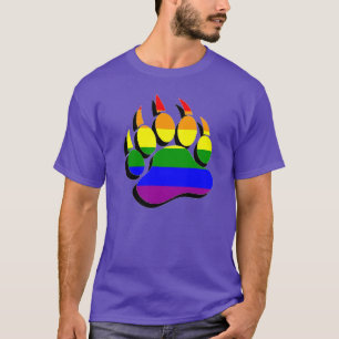 Prachtige uitspraak van het Beer Gay in Rainbow 3D T-shirt