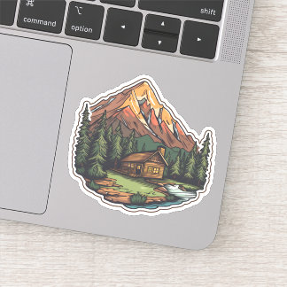 Prachtige Uitzicht Vacation Home Mountain Cabin Sticker