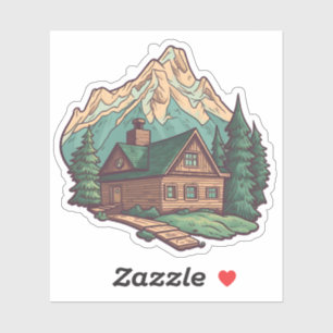 Prachtige Uitzicht Vacation Home Mountain Cabin Sticker