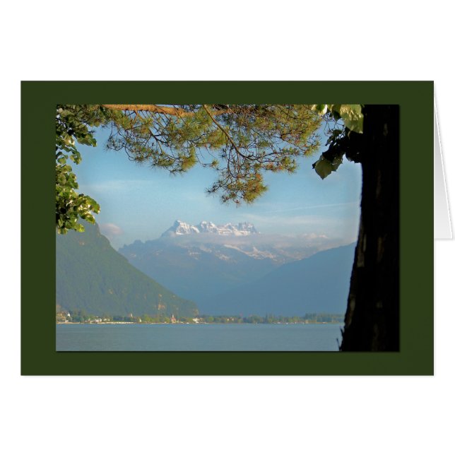 Prachtige uitzicht van de Zwitserse Alpen (Voorkant Horizontaal)