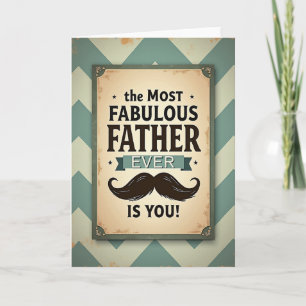 Prachtige Vader Vintage Bord Kaart