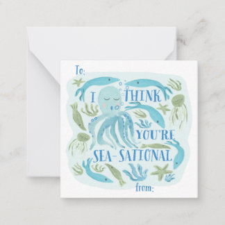 Prachtige Valentijnskaart voor in de klas Notitiekaartje