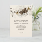 Prachtige ventilatorvoorzieningen save the date (Staand voorkant)