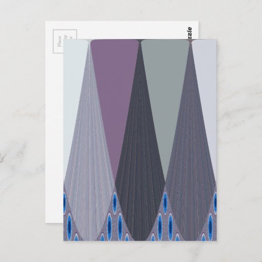 Prachtige verbazingwekkende Chevron Design Art Pri Briefkaart (Voorkant / Achterkant)