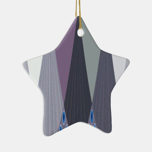 Prachtige verbazingwekkende Chevron Design Art Pri Keramisch Ornament (Rechts)